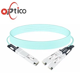 400G OSFP से 2xQSFP56 200G AOC ब्रेकआउट केबल